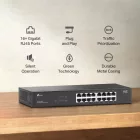 TP-Link LS1016G 16-Port Gigabit Desktop/Rackmount Switch