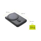 Mobile Origin Wireless Magnetic PowerBank 5000mAh Black