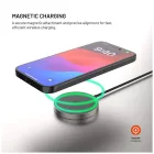FIXED MagPad Slim Qi2 MagSafe Wireless töltő Titan