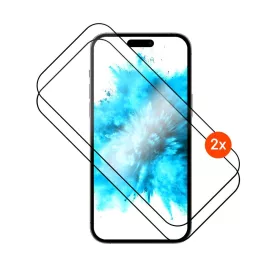   FIXED teljes képernyőt védő 2,5D edzett üveg Apple iPhone Air készülékhez, 2 darab, fekete