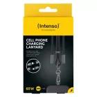 Intenso Cell Phone Charging Lanyard Cable 1,65m Black