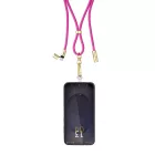 Intenso Cell Phone Charging Lanyard Cable 1,65m Neon Pink