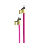 Intenso Cell Phone Charging Lanyard Cable 1,65m Neon Pink