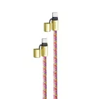Intenso Cell Phone Charging Lanyard Cable 1,65m Neon Mix