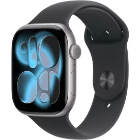   Apple Watch S11 GPS 42mm Space Grey Aluminium Case with Black Sport Band M/L