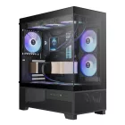 Gamdias Aura GC12 ARGB Tempered Glass Black