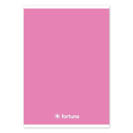 Füzet vonalas FORTUNA Monocolor A/5 32 lapos 21-32 4-8.osztályos rózsaszín