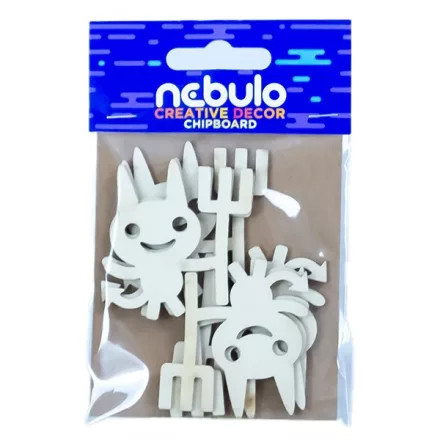 Karton dekoráció NEBULO ördögök 6 darabos