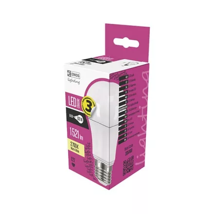 LED izzó EMOS E27 13W meleg fény 2700K