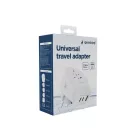Gembird Universal travel power adapter 20W White
