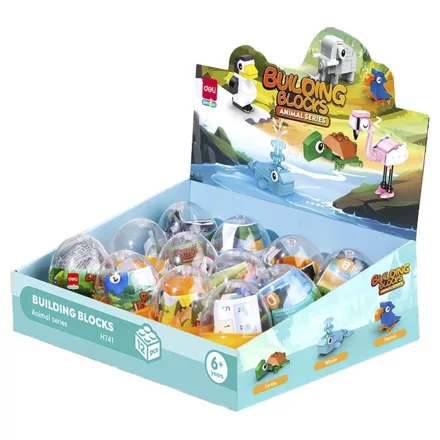 Építőjáték tojásban DELI Állatok