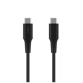   FIXED USB 2.0 hajlékony szilikon kábel USB-C/USB-C 0,3m, fekete