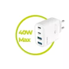 Mobile Origin 40W GaN Wall Charger PW22 2x USB-C+2x USB-A White