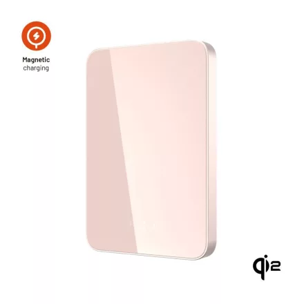 FIXED MagZen 5 Qi2 külső akkumlátor 5000 mAh, rózsaszín