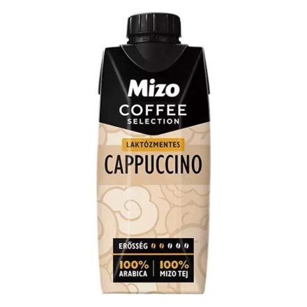 Kávés tej MIZO Coffe Selection Cappuccino UHT laktózmentes 0,33L