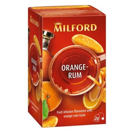 Gyümölcstea MILFORD narancs és rum 20 filter/doboz