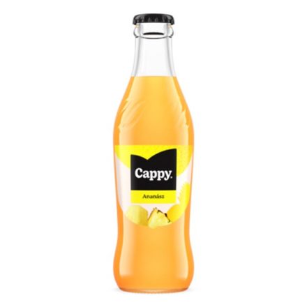 Gyümölcslé CAPPY Ananász 51% üveges 0,25L DRS