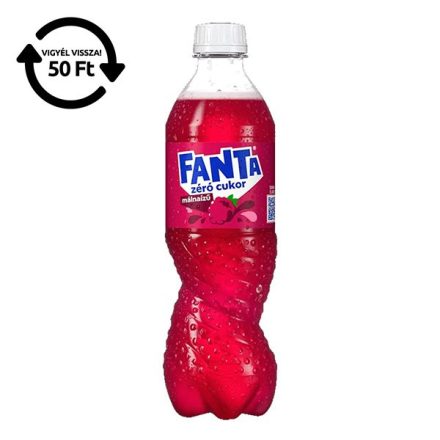 Üdítőital szénsavas FANTA Málna Zero 0,5L DRS