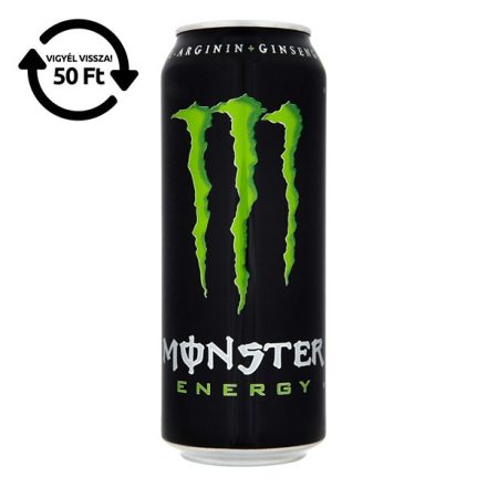 Energiaital MONSTER Energy 0,5L DRS