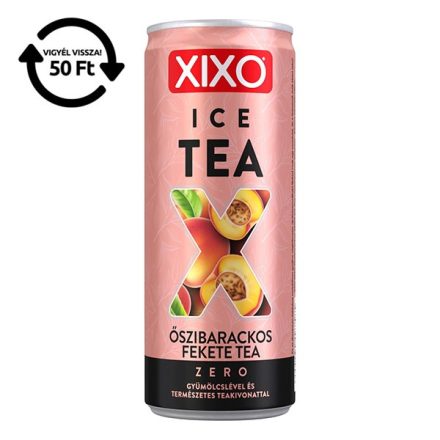 Üdítőital szénsavmentes XIXO Ice Tea Őszibarack Zero 0,25L DRS