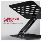 AXAGON STND-LQB stand for notebooks and tablets Black