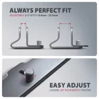 AXAGON STND-VG vertical stand for laptops and tablets Grey