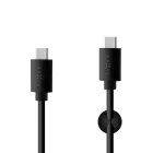 FIXED hosszú USB-C/USB-C kábel, 2m, fekete