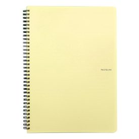 Spirálfüzet vonalas PASTELINI A/4 60 lapos sárga