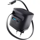 Intenso Compact Fast Charger 65W USB-C/USB-A Black
