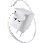 Intenso Compact Fast Charger 65W USB-C/USB-A White