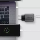 AXAGON ACU-PQ67 PD3.0 & QC4+ 2xOUTPUTS wall charger 67W Black