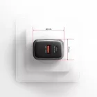 AXAGON ACU-PQ67 PD3.0 & QC4+ 2xOUTPUTS wall charger 67W Black