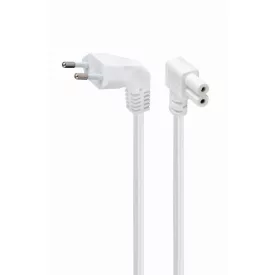   Gembird PC-184L Power cord (C7) with angled connectors 2,5m White