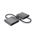 Gembird A-CM-COMBO3-04 USB Type-C 3-in-1 Multi-Port Adapter Space Grey