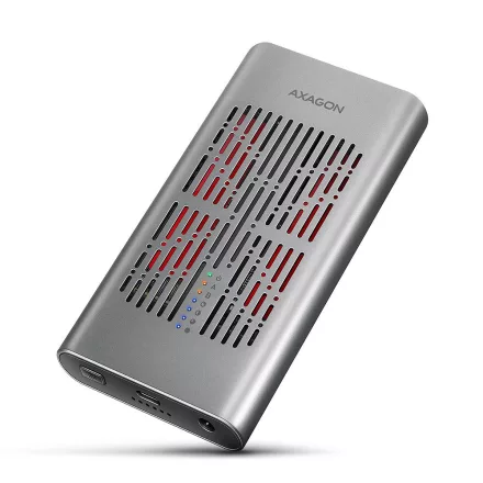 AXAGON EEM2-20GD USB-C 20Gbps Dual M.2 NVMe SSD Clone Mastert Enclosure