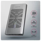 AXAGON EEM2-20GD USB-C 20Gbps Dual M.2 NVMe SSD Clone Mastert Enclosure