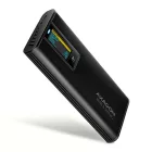 AXAGON EEM2-SD2B USB-C 10Gbps – M.2 NVMe & SATA SSD Display Box Black
