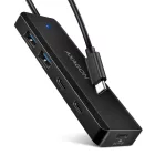 AXAGON HUE-C2C USB-C 5Gbps Travel 4-portos USB3.2 HUB Black
