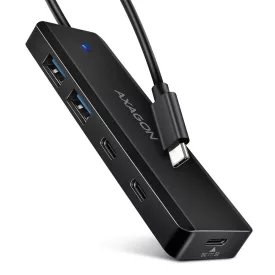 AXAGON HUE-C2C USB-C 5Gbps Travel 4-portos USB3.2 HUB Black