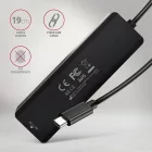 AXAGON HUE-C2C USB-C 5Gbps Travel 4-portos USB3.2 HUB Black