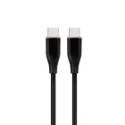 Gembird CC-USB2S-CMCM-1.5M-BK Premium silicon Type-C Power Delivery (PD) charging & data cable 1,5m Black