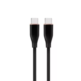  Gembird CC-USB2S-CMCM-1.5M-BK Premium silicon Type-C Power Delivery (PD) charging & data cable 1,5m Black