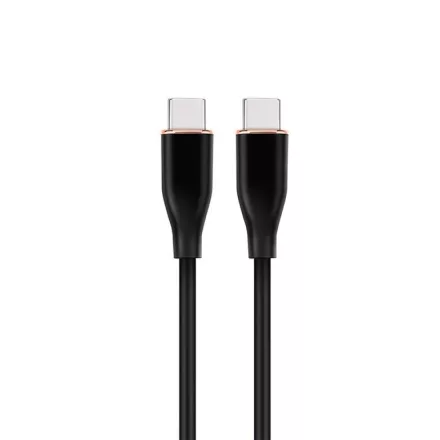 Gembird CC-USB2S-CMCM-1.5M-BK Premium silicon Type-C Power Delivery (PD) charging & data cable 1,5m Black