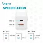 Digitus USB GaN Charger 45W White