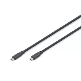   Digitus USB Silicone connection USB-C - USB-C cable 0,5m Black