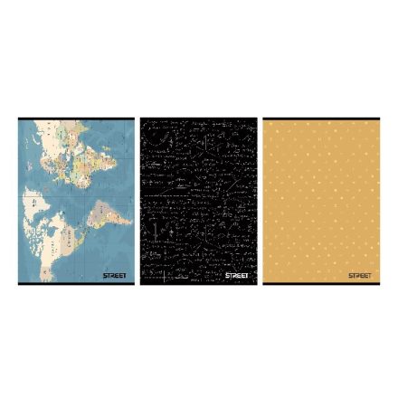 Spirálfüzet vonalas STREET Pad A/4 100 lapos pasztell zöld