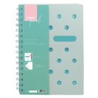 Spirálfüzet vonalas STREET Pad A/4 100 lapos pasztell zöld