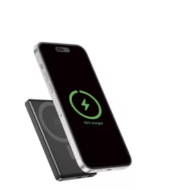 Gembird PB05-WPC15M-LCD-01 5000mAh Wireless PowerBank Black