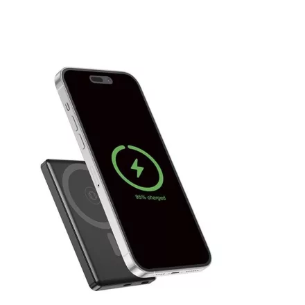 Gembird PB05-WPC15M-LCD-01 5000mAh Wireless PowerBank Black