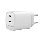 Gembird 2-port 45W USB fast charger White